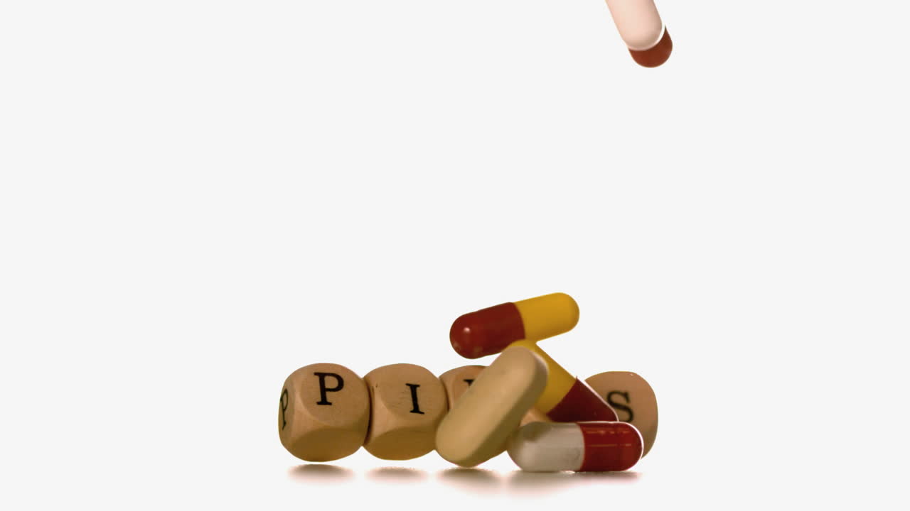 많은 종류의 약이 주사위에 아집니다. 철자 약입니다.