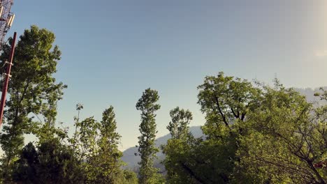beauty of rural india and farmers land, nature beauty, hills, green fields with village life in forest area and timeless travel escapes