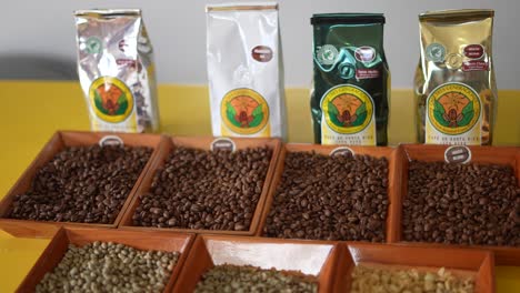 different types of coffee beans, close up of hand touching coffee beans, coffee roaster, roasting machine, coffee beans, costa rica, factory, bali, colombia