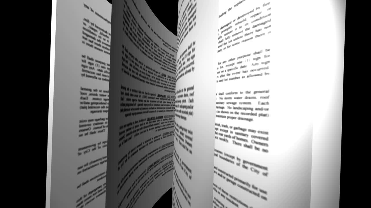 el cambio de página del libro, el concepto de educación de fondo, animación en bucle de 4k