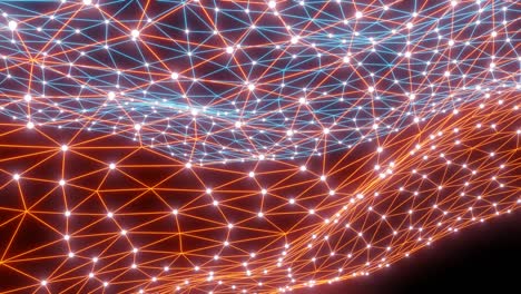 plexus aabstract red de negocios tecnología ciencia de fondo, ilustración en 3d