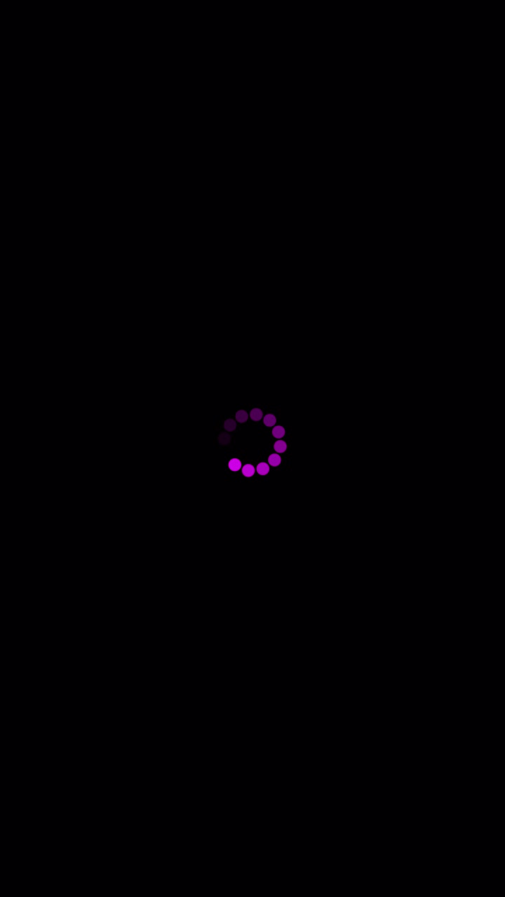 Purple Loading Circle Animation on Black Background