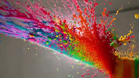 colorful paint explosion