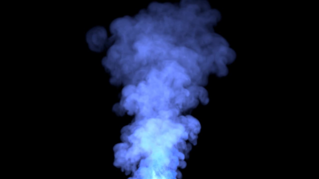 Blue and purple smoke