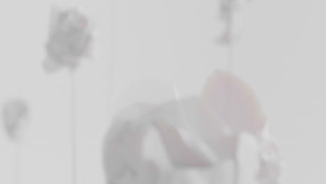 crushed android heads on spikes in white space