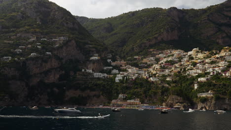 approaching an italian village from the water