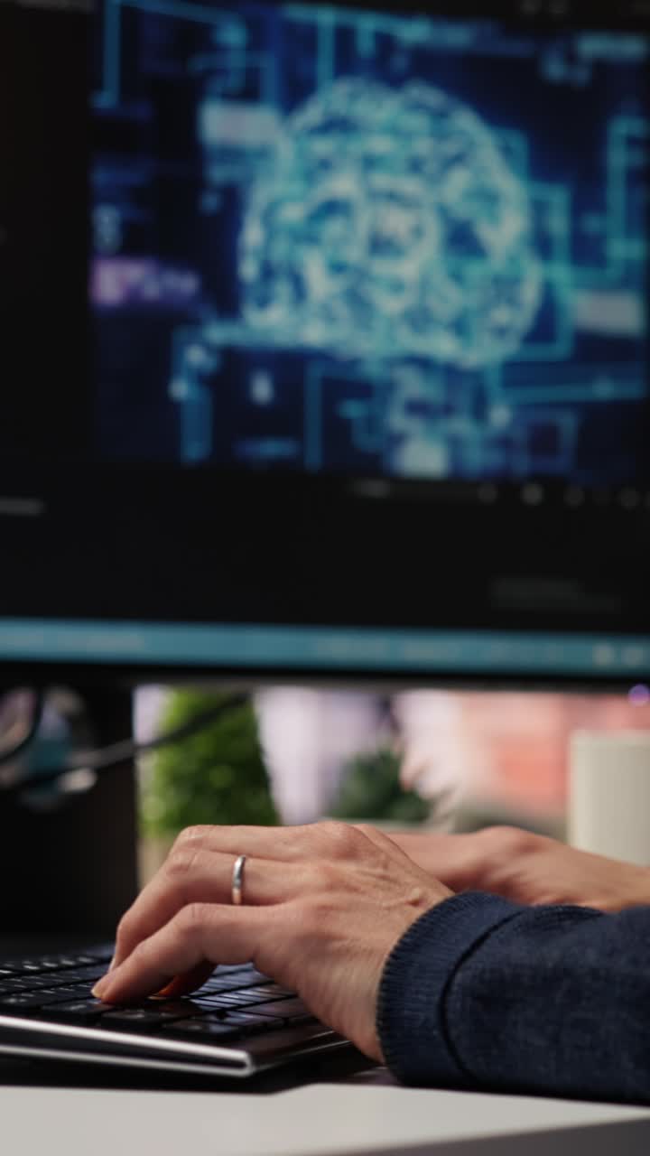 Vertical video CTO manager in AI focused startup designing, coding and debugging applications