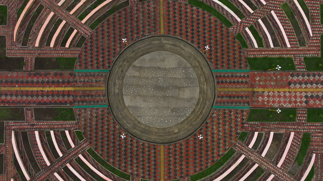 Residential areas in Jinka town from a top view