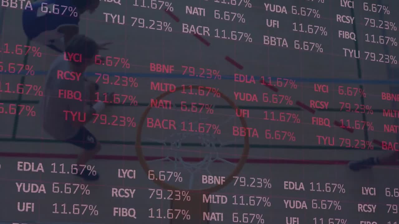 농구 선수들에 대한 데이터 처리 애니메이션