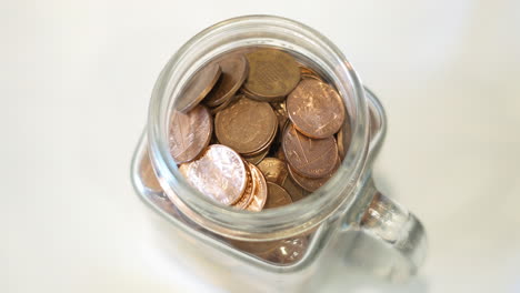 a jar full of pennies