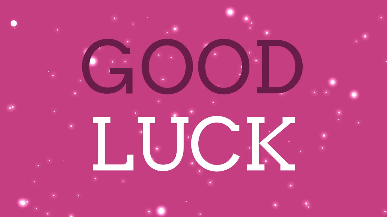 Good luck text