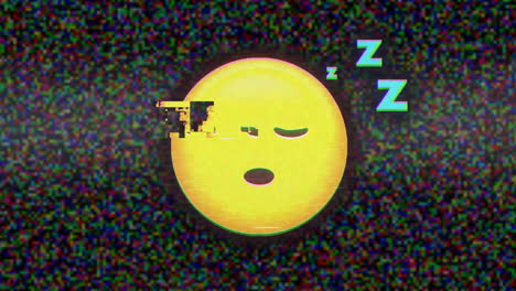 el emoticono está durmiendo