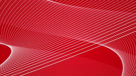 abstract geometric twisting spiral loop motion background red