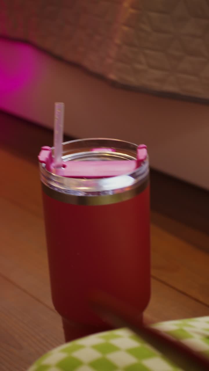 una adolescente escuchando música