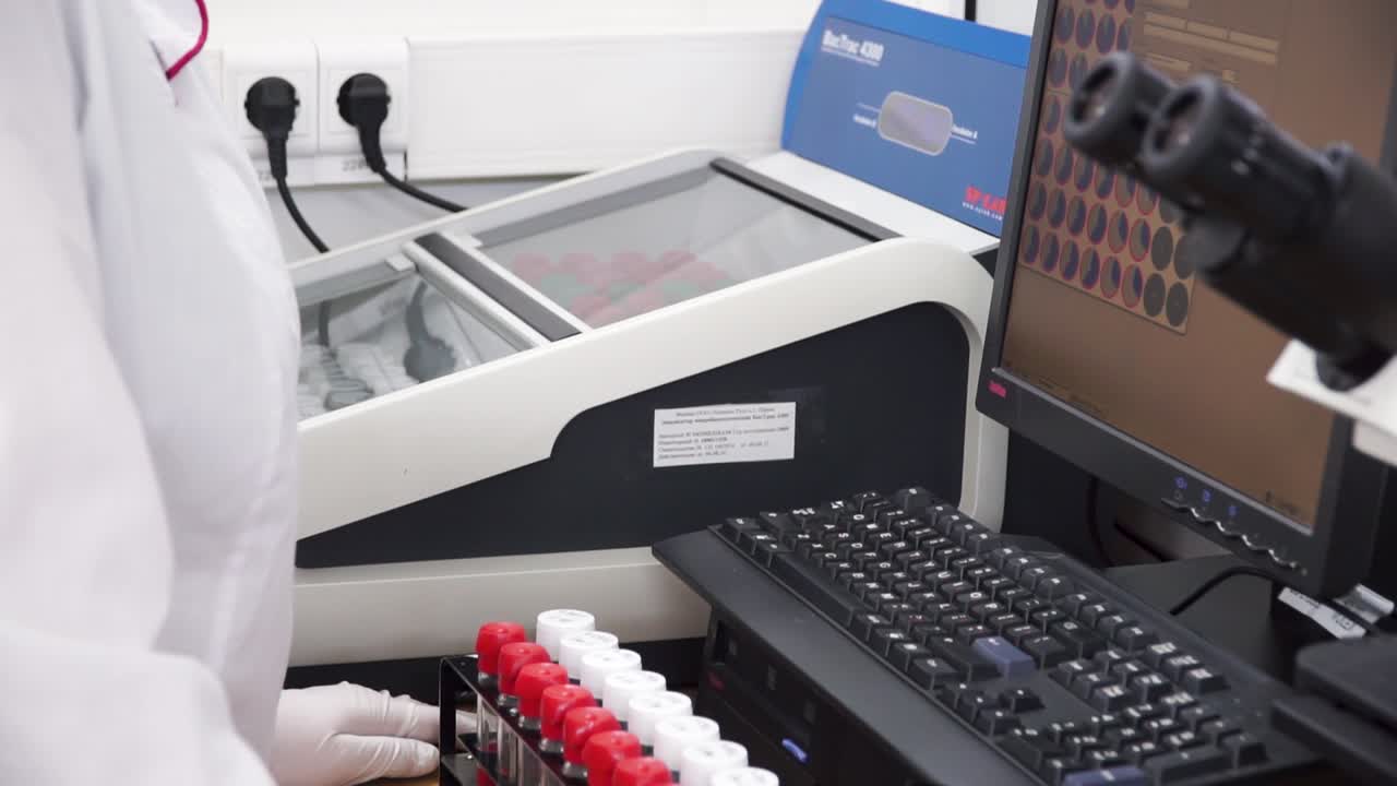 Lab Technician Performing Analysis