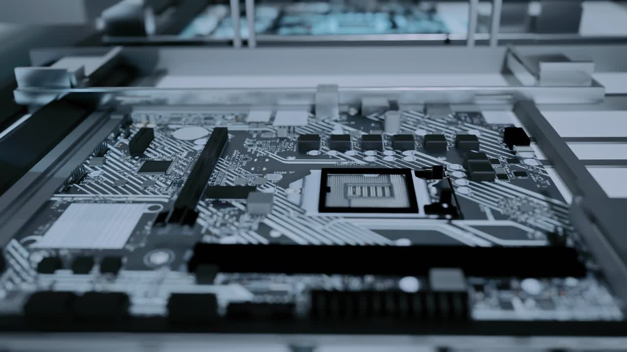 la máquina de placas de circuitos automatizados produce placas electrónicas digitales impresas