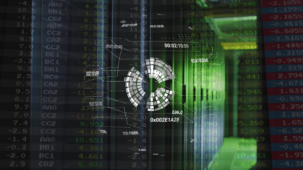 Animazione di globo rotante su server
