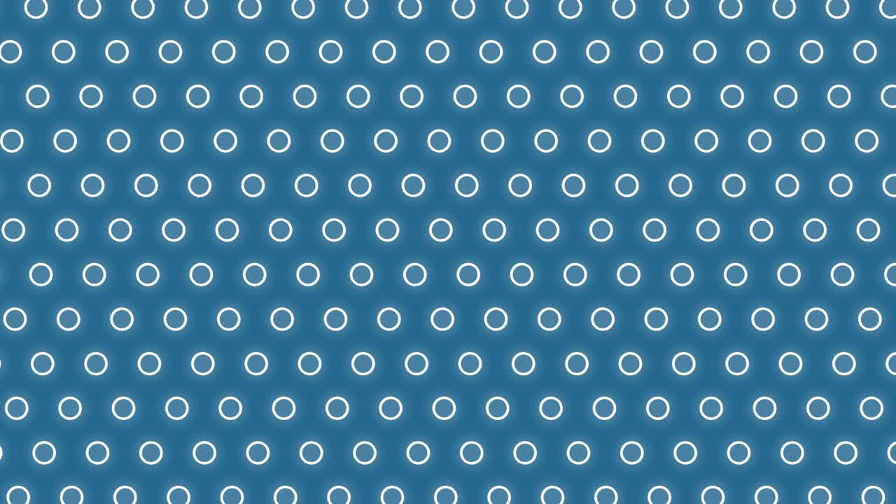 Retro concentric circles pattern motion on blue background animation. Seamless loop