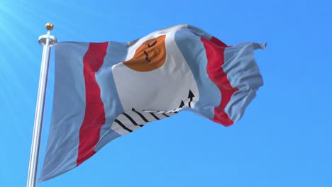 bandera de la ciudad de corrientes, argentina.