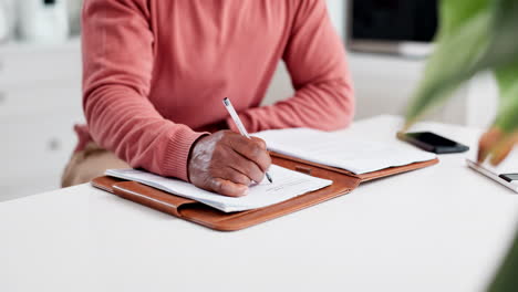 Hand,-planning-and-a-person-with-paperwork