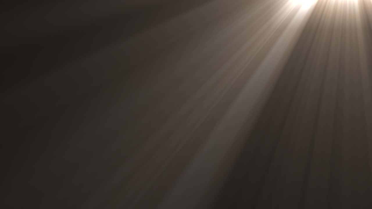 Raios de Luz Dourados Brilhando Através de Fundo Escuro