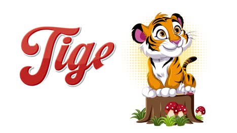 animated sequence revealing international tiger day theme