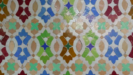 close up moroccan tiles