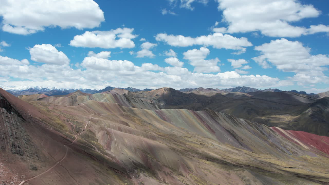 Hyperlapse over Rainbow mountain in Peru.