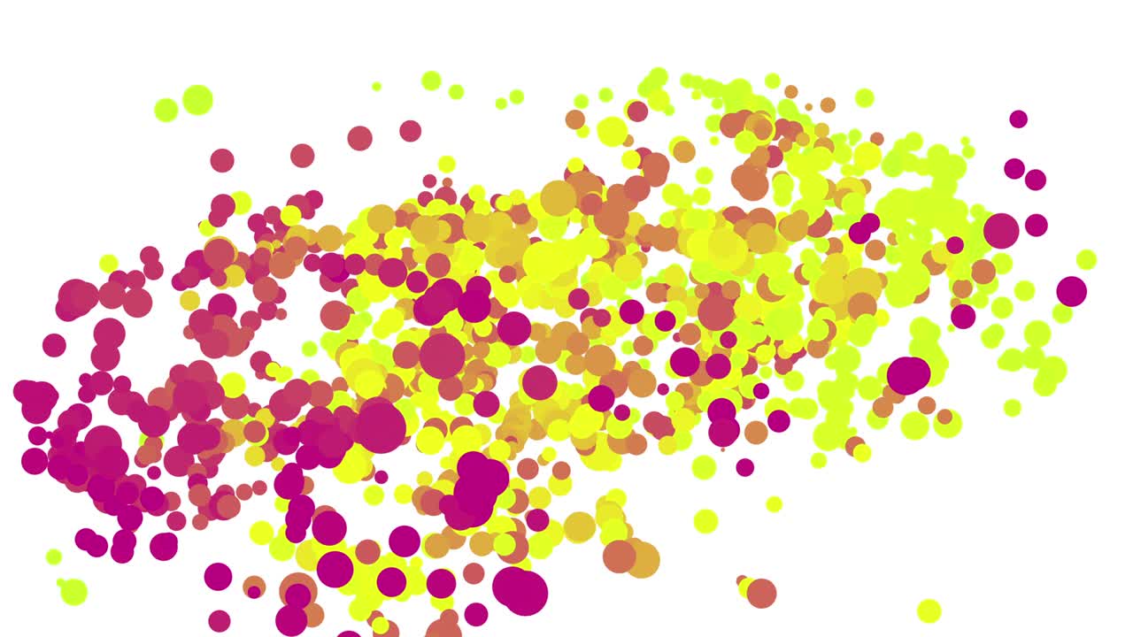 Fluid simulation background with big drop circular