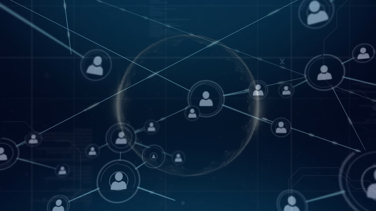 Network of connections and data processing