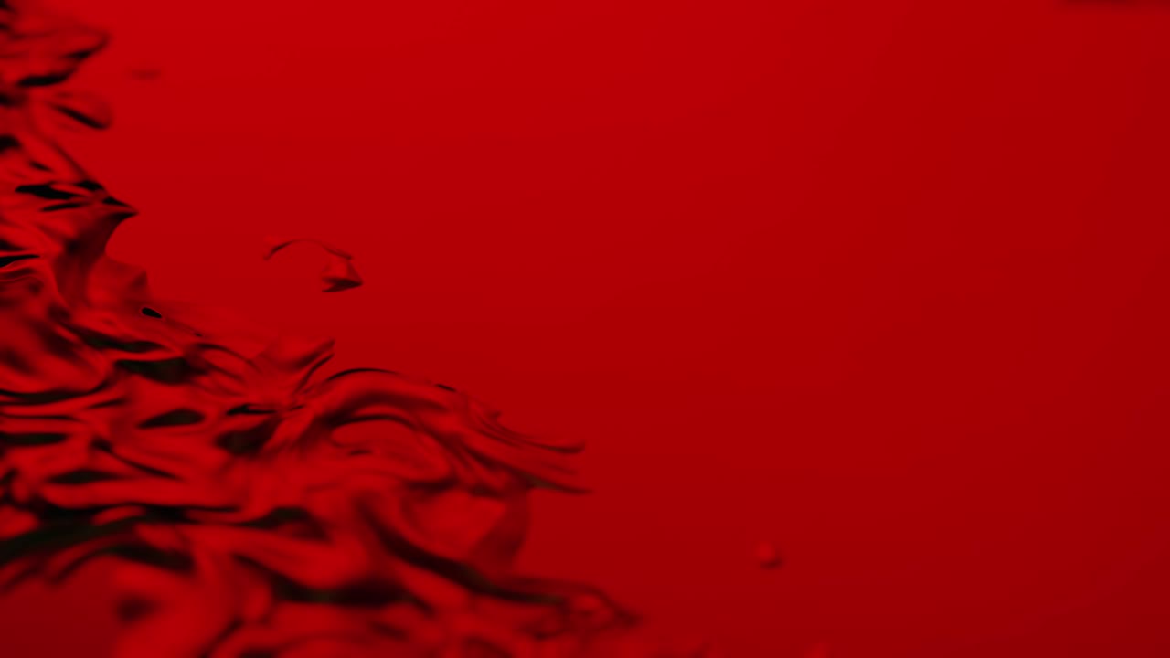 애니메이션 반사와 함께 추상적인 액체, 파동 및 파동 운동 배경.