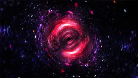 abstracto borroso rosa azul túnel de hiperespacio a través del vórtice espacio-tiempo. 4k bucle 3d ciencia ficción viaje espacial interestelar a través de agujero de gusano. teleportación abstracta salto de velocidad en el ciberespacio