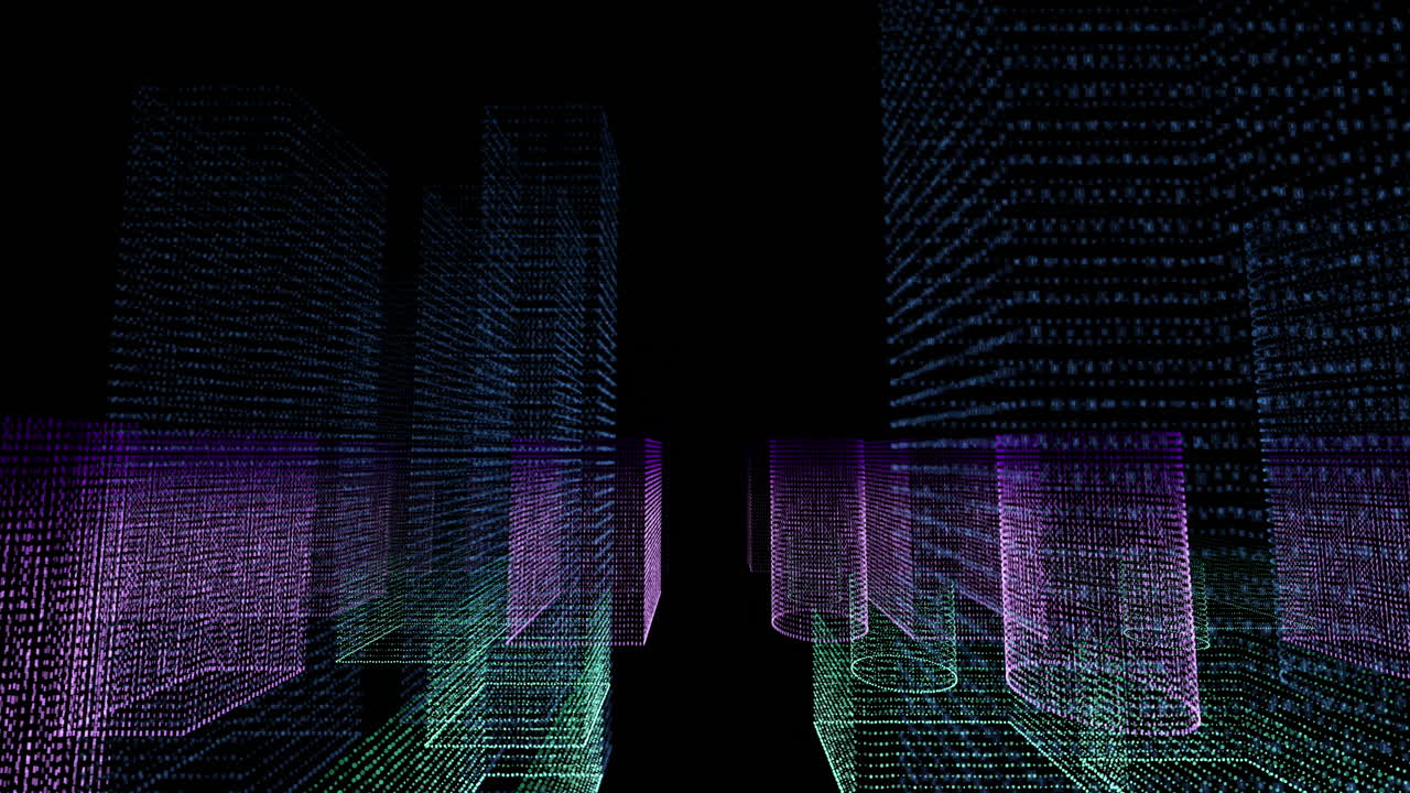 Abstract Digital Cityscape