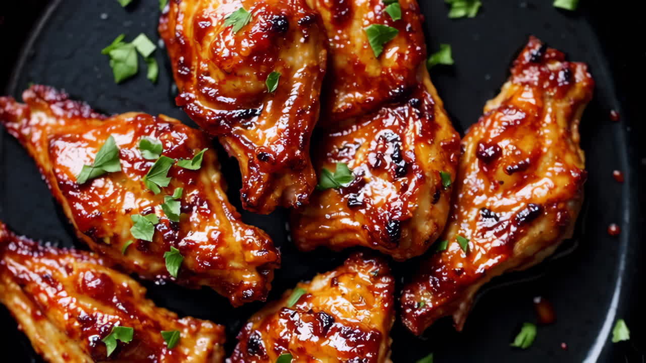 alas de pollo deliciosamente esmaltadas