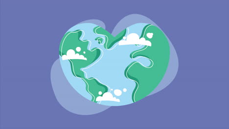 heart-shaped earth illustration