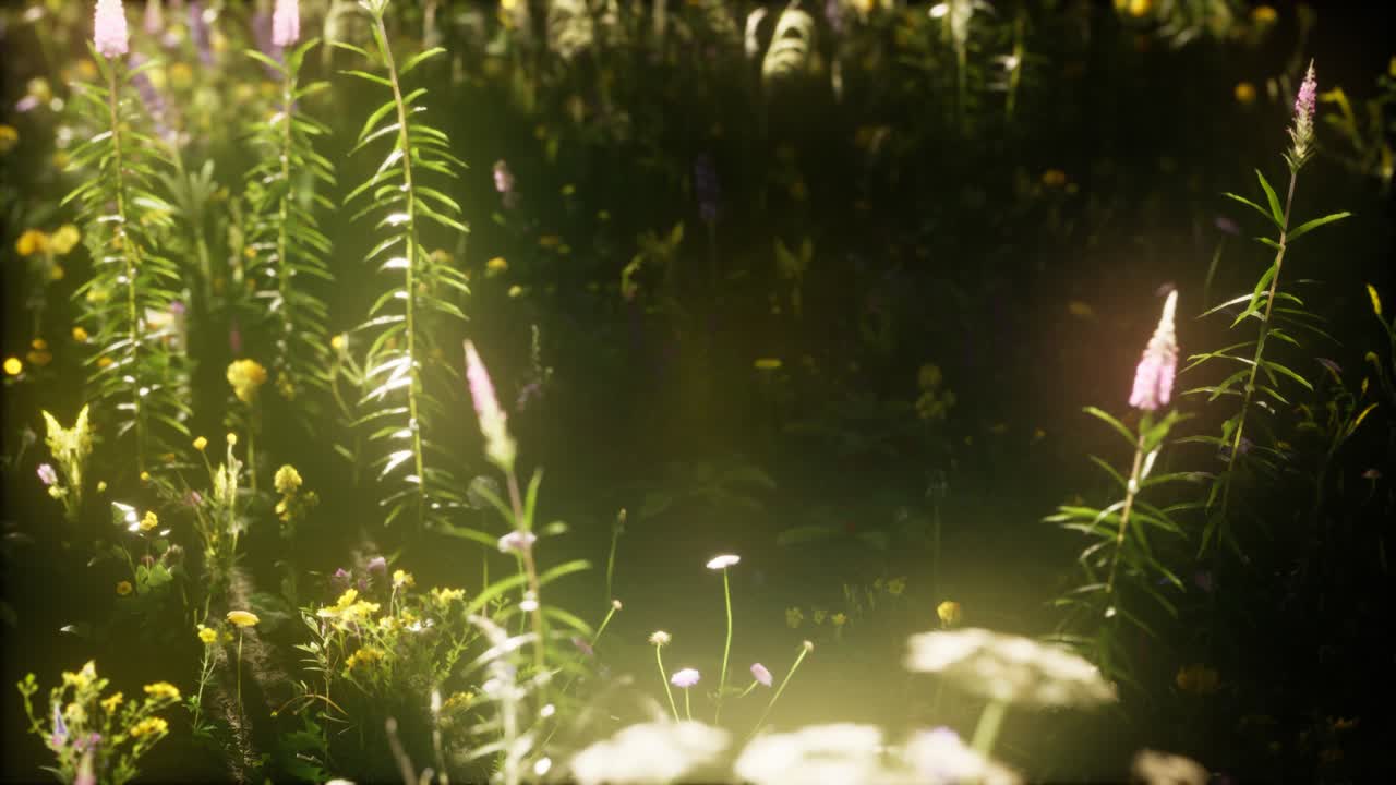 flores silvestres en el campo