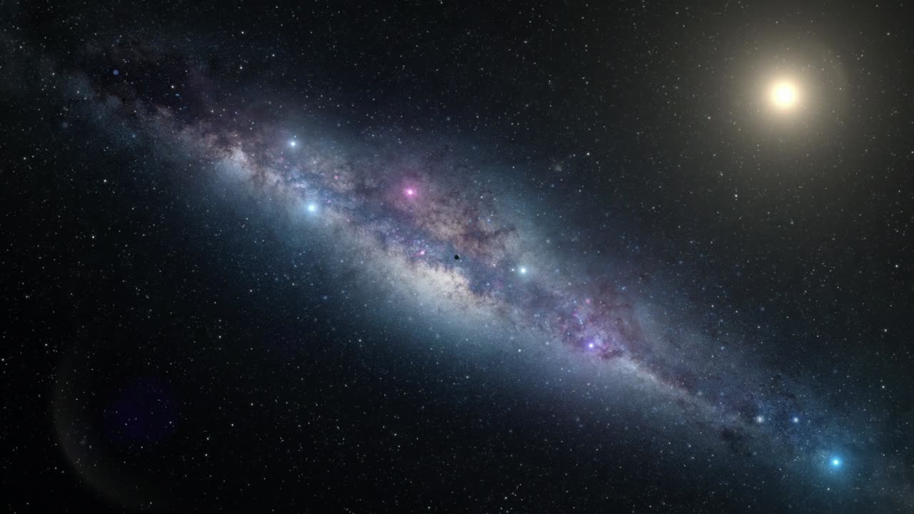 태양계를 빠른 속도로 여행하고 지구 행성에 도착합니다.