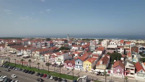 costa nova beach, aveiro, portugal