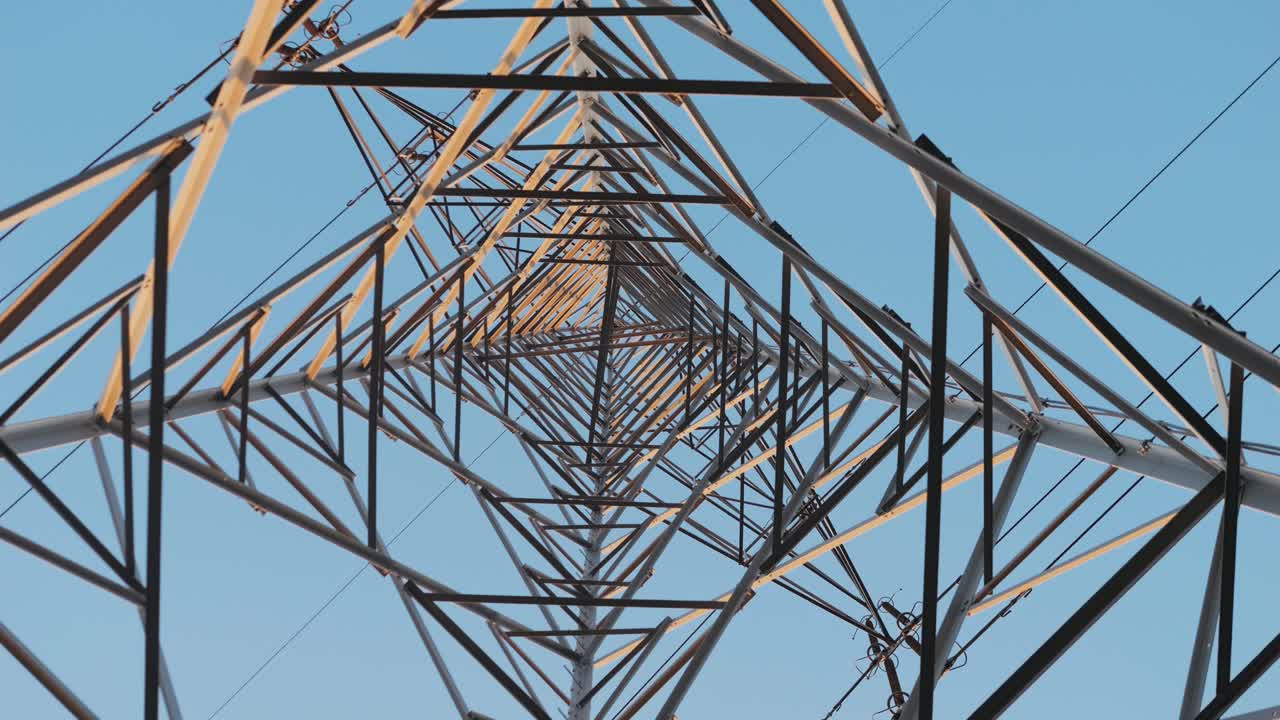 Close up of a Power Transmission Tower