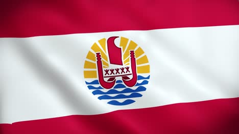 el signo animado nacional de la polinesia francesa, la bandera animada de la polinesia francesa, el movimiento de la bandera de la polynesia francesa, la bandera nacional de la polenesia francesa animada.