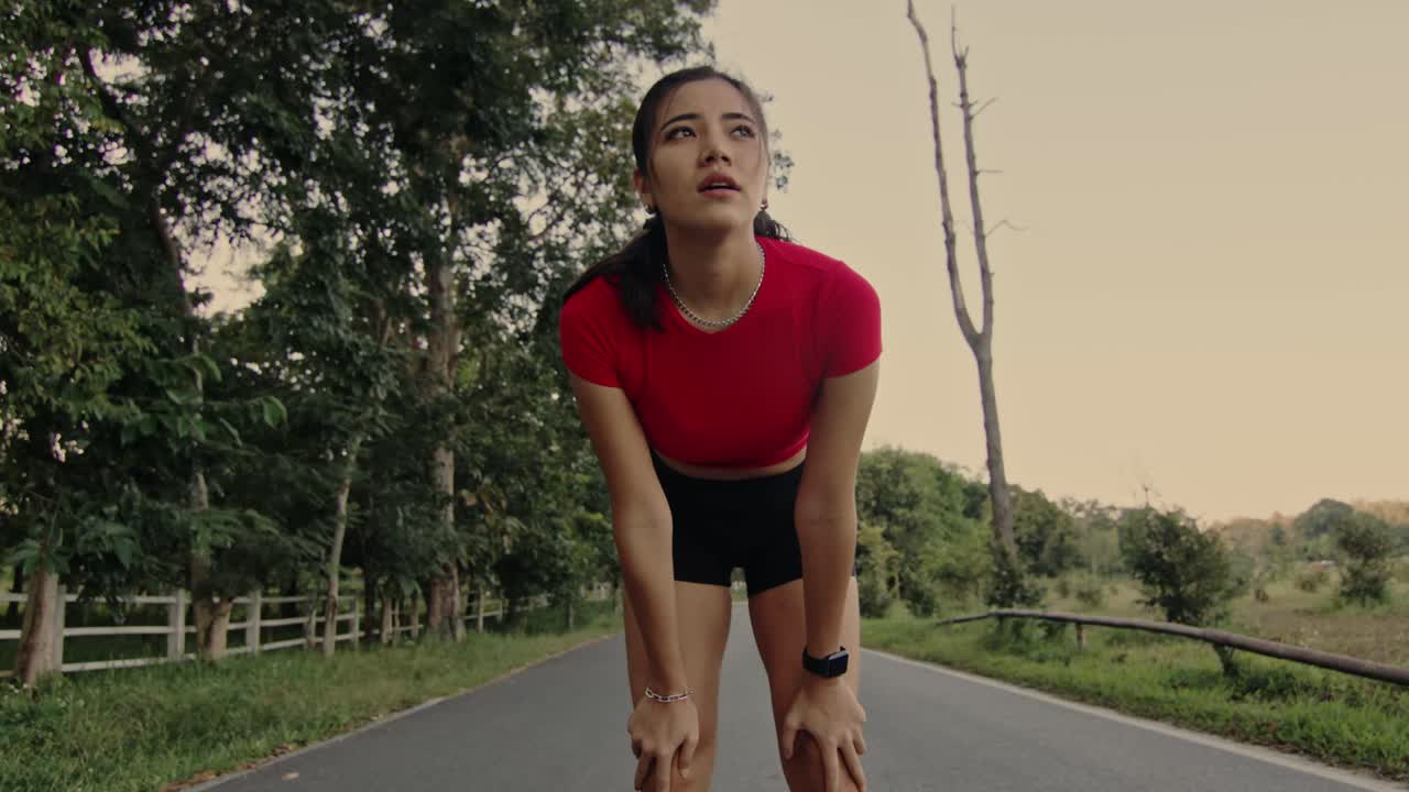 Runner Taking a Break