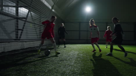 women's indoor soccer game