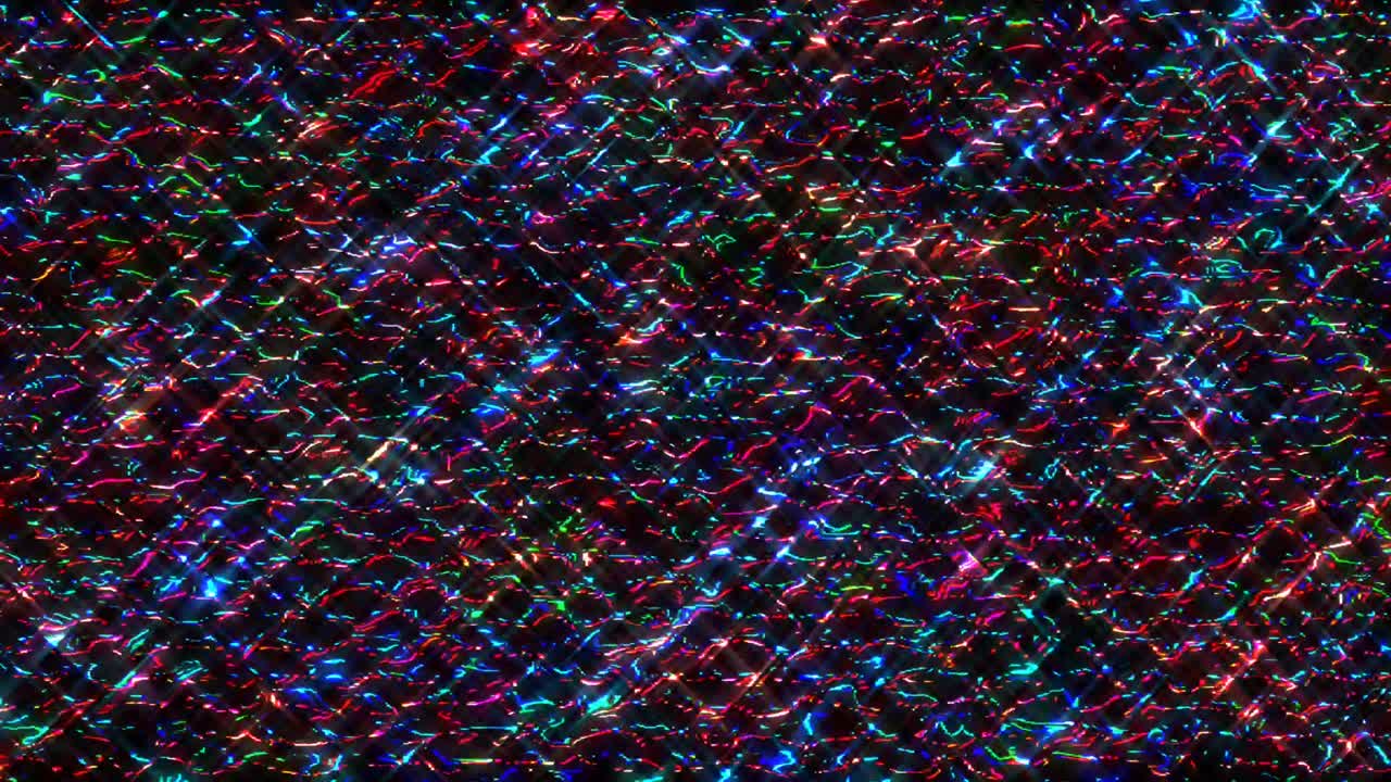 líneas brillantes 3d establecen el movimiento de la onda, color completo, sobre fondo negro