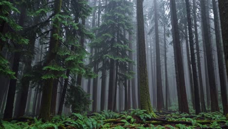 misty rainforest forest