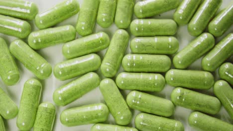 green vegetable capsules, pill, or tablet