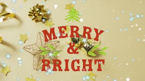 Animation-of-christmas-greetings-text-and-decoration