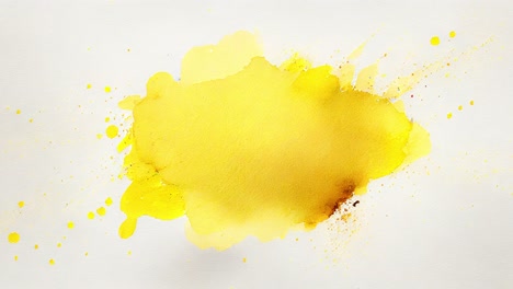 abstract yellow watercolor background with animation