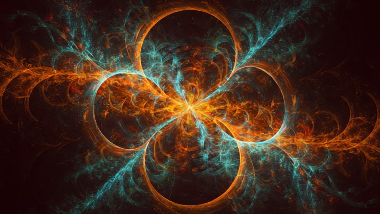 Dynamic Fractal Patterns Emanating Bright Colors and Intricate Designs Representing Energy and Motion in a Captivating Visual Display