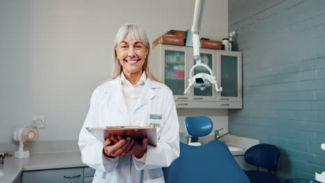a female dentist in her dental clinic
