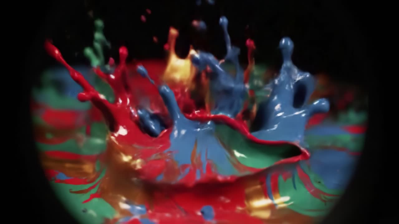 Colorful Paint Explosion